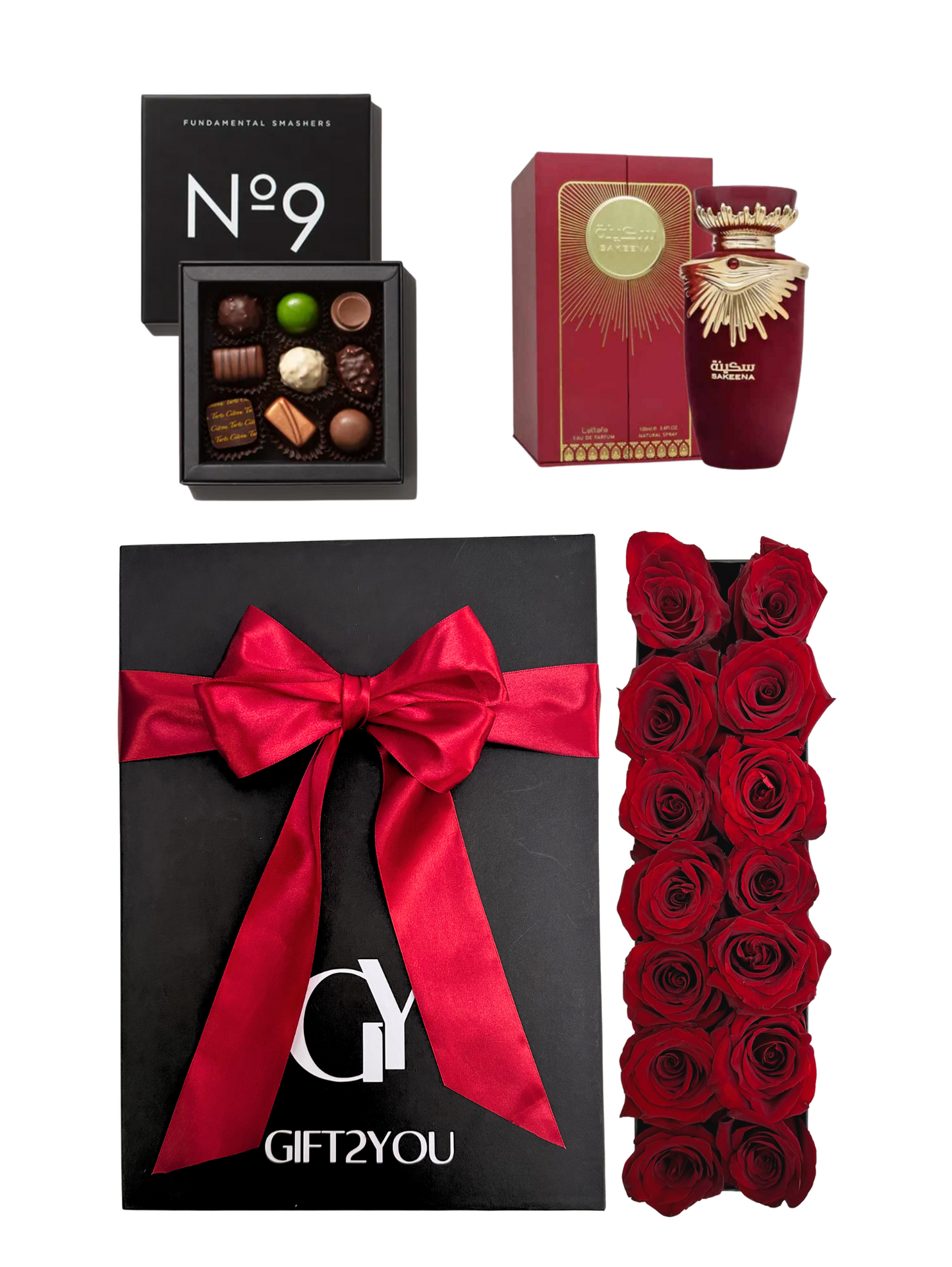 Perfume + Volka 9 Bombones + Rosas Rojas