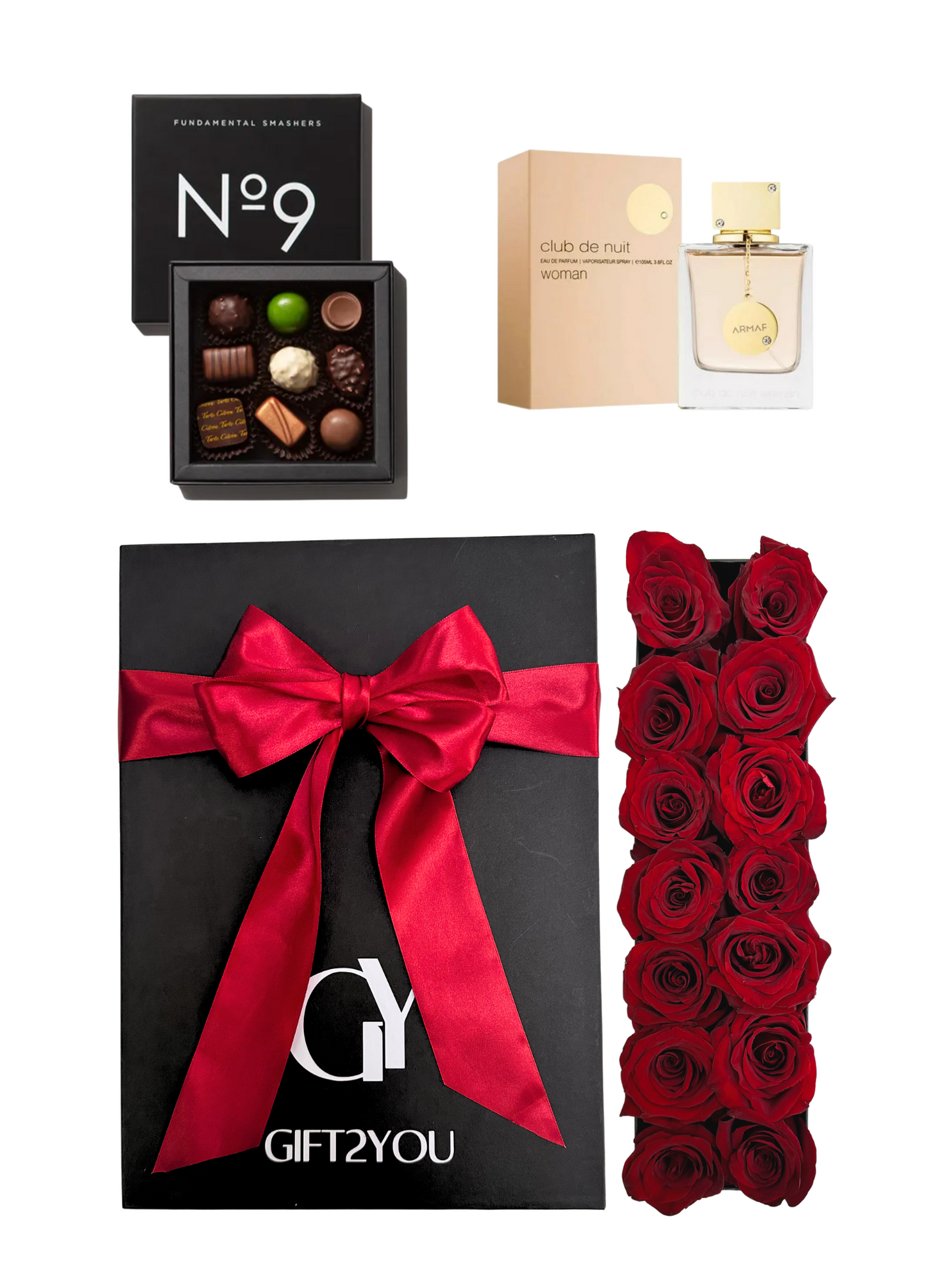 Perfume + Volka 9 Bombones + Rosas Rojas