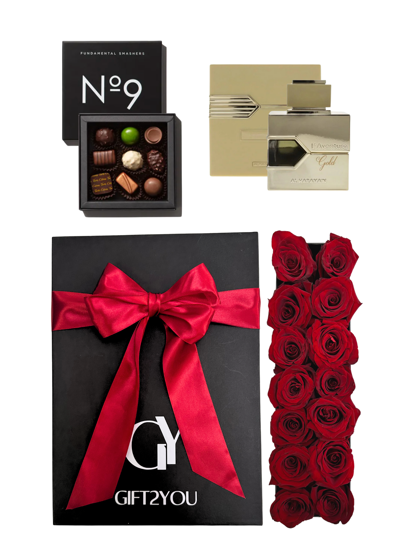 Perfume + Volka 9 Bombones + Rosas Rojas