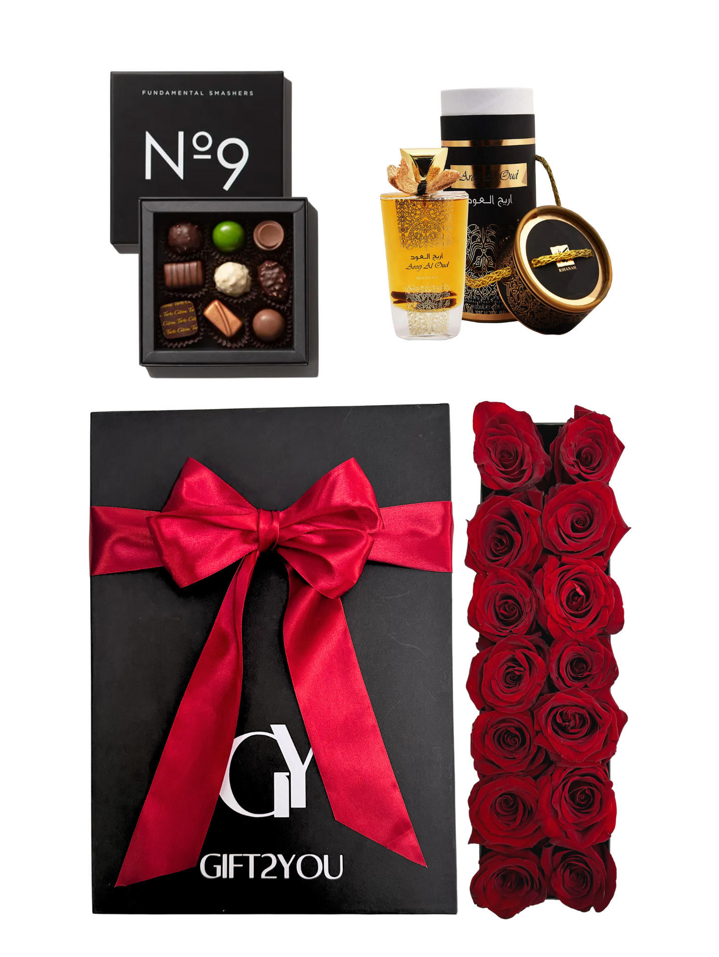 Perfume + Volka 9 Bombones + Rosas Rojas