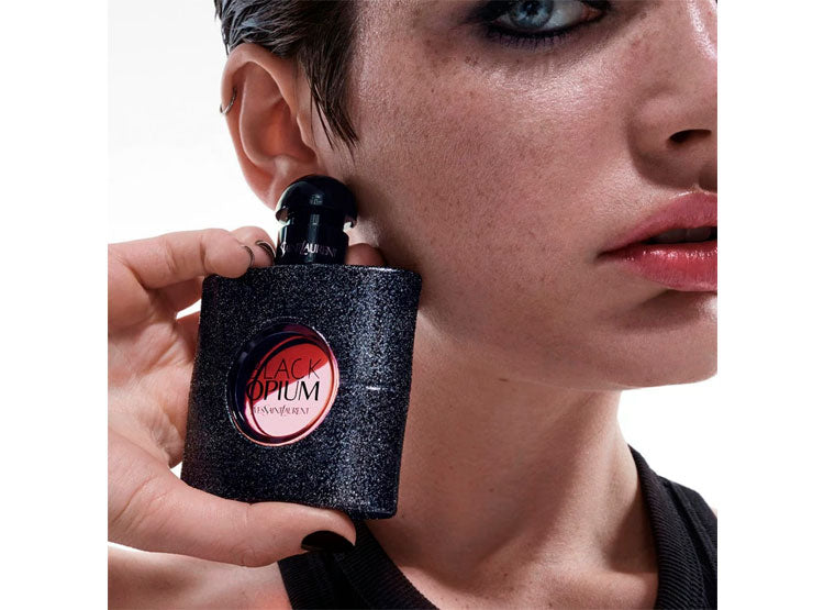 YSL Black Opium 90 ml , Velas & Rosa