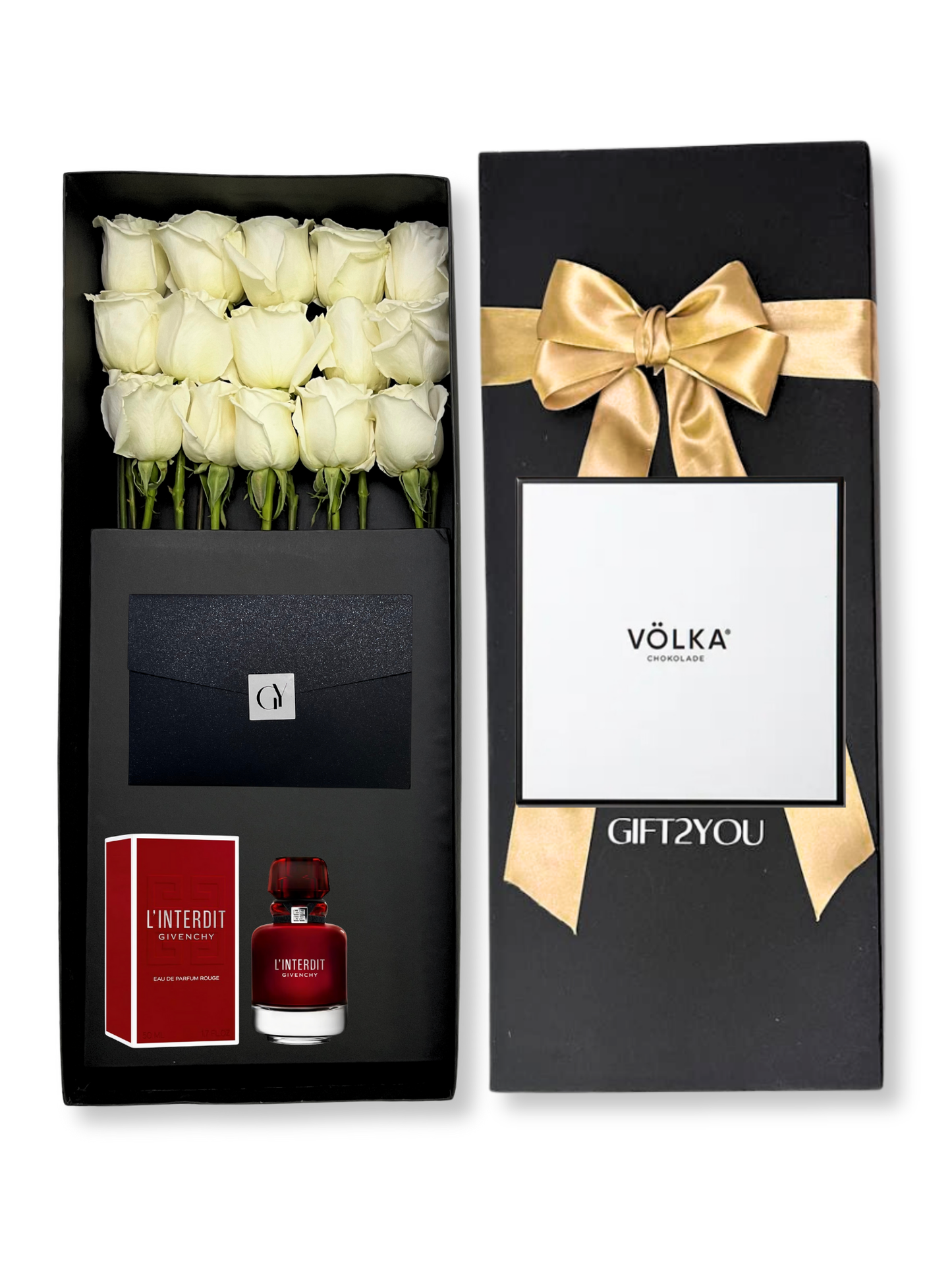 Black Opium 15 Rosas 25 Bombones Heart