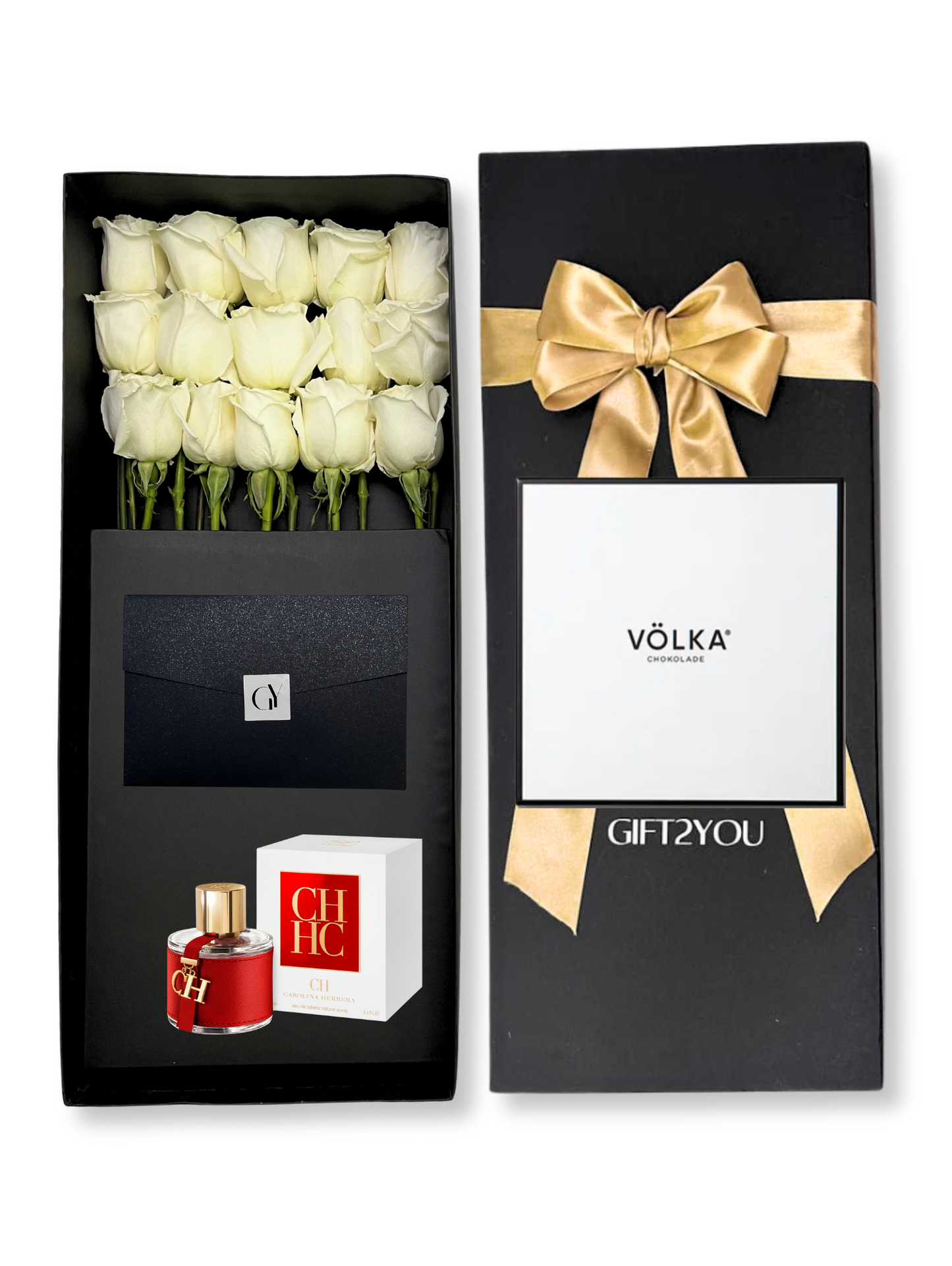 Black Opium 15 Rosas 25 Bombones Heart