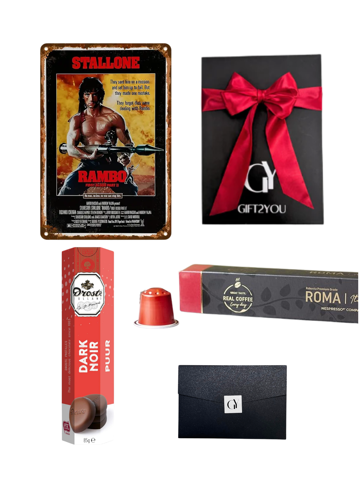 Gift Box Rambo – Café Roma Extra Strong y Chocolates