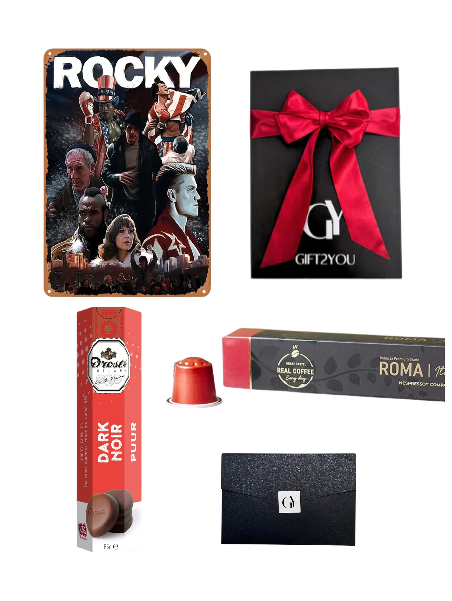 Gift Box Rocky – Café Roma Extra Strong y Chocolates