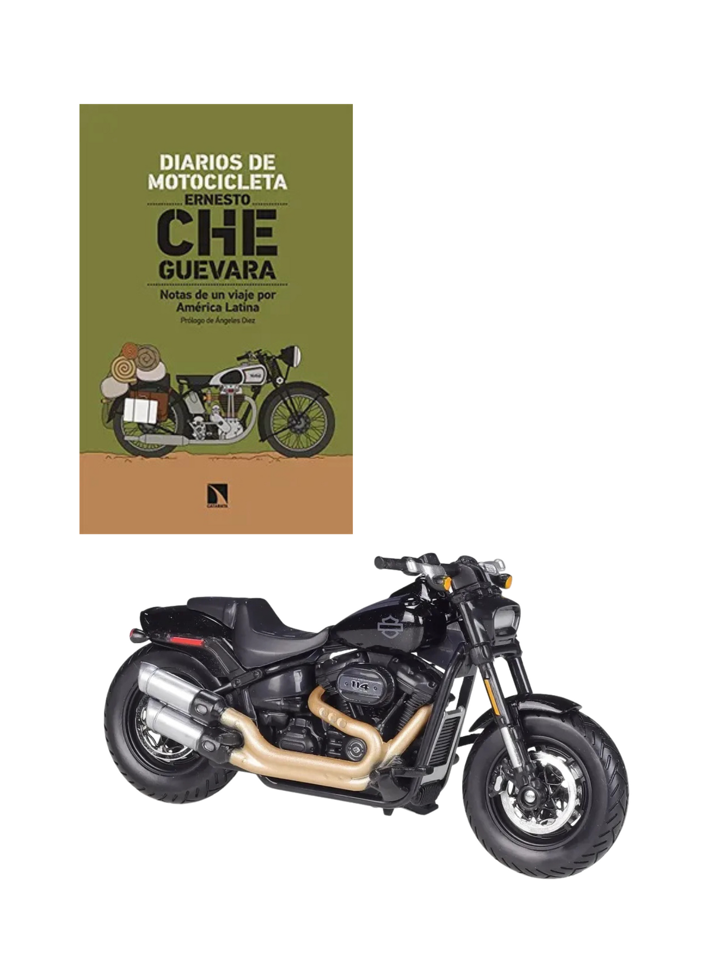 Moto Harley & Libro Diarios Moto Che