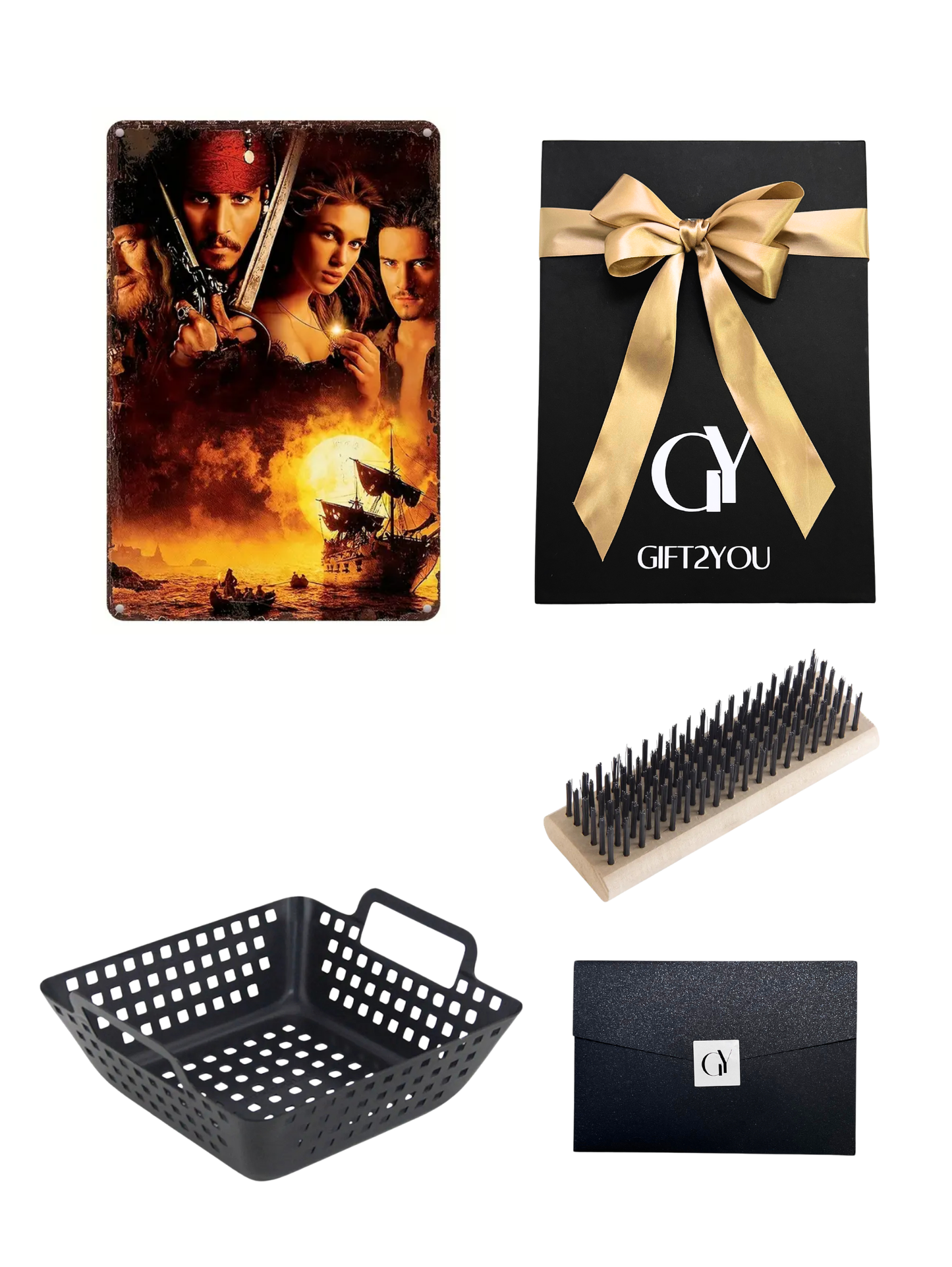 Gift Box Piratas del Caribe – Parrilla con Canasta y Escobilla