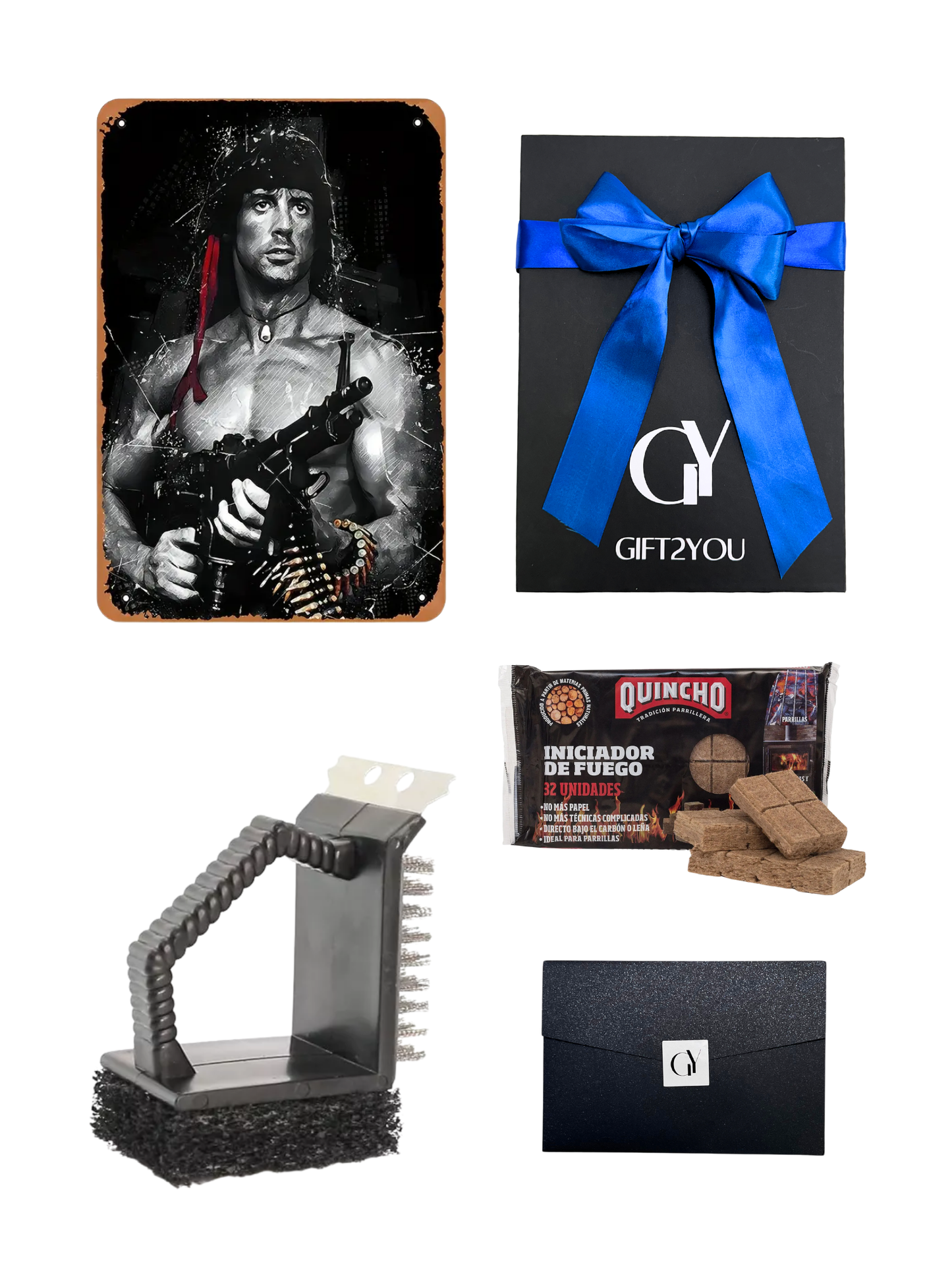 Gift Box Rambo I – Parrilla con Iniciador y Cepillo L