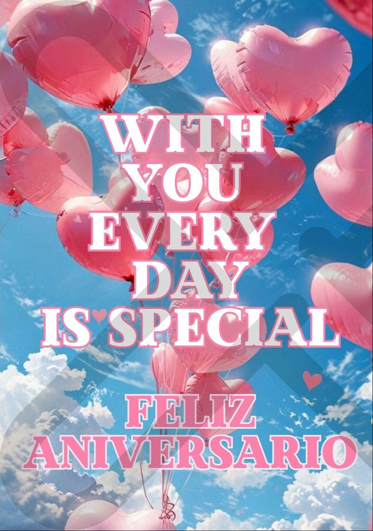 Tarjeta de Saludo With You Every Day