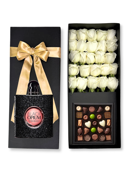 Black Opium 25 Rosas Caja 25 Bombones