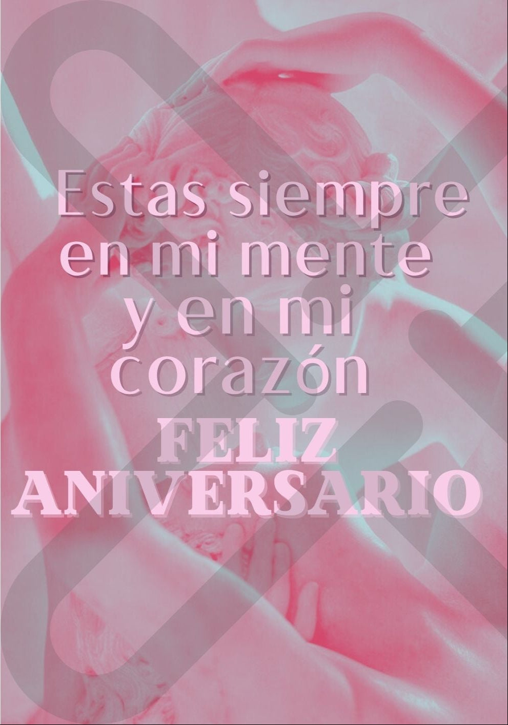 Tarjeta de Saludo Siempre en mi mente y corazón