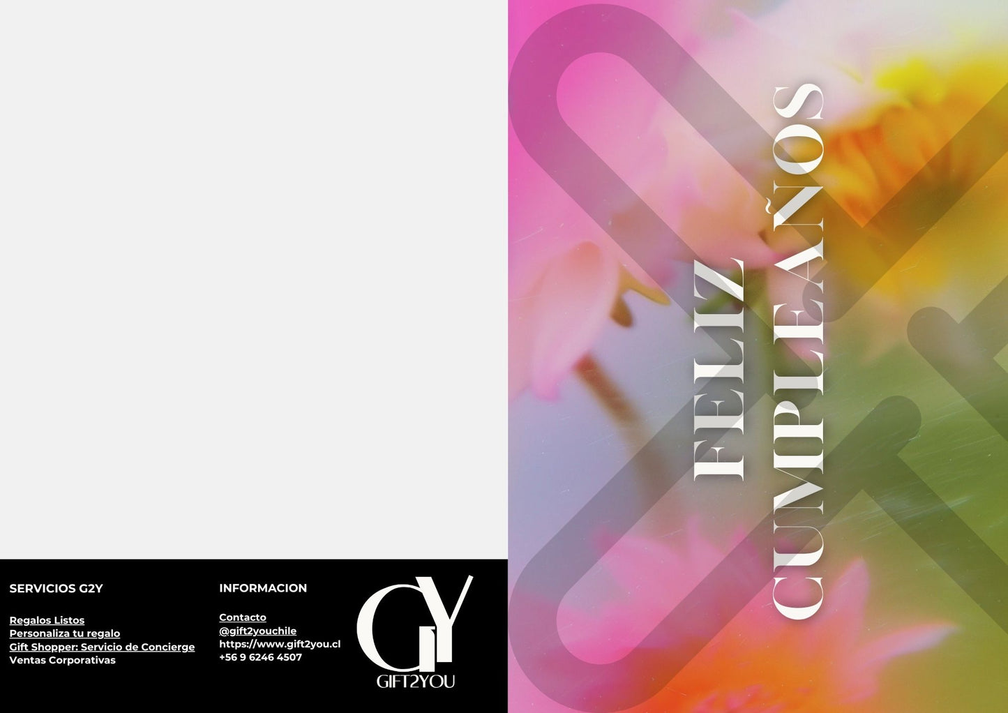 Tarjeta de Saludo Cumpleaños Floral Pastel