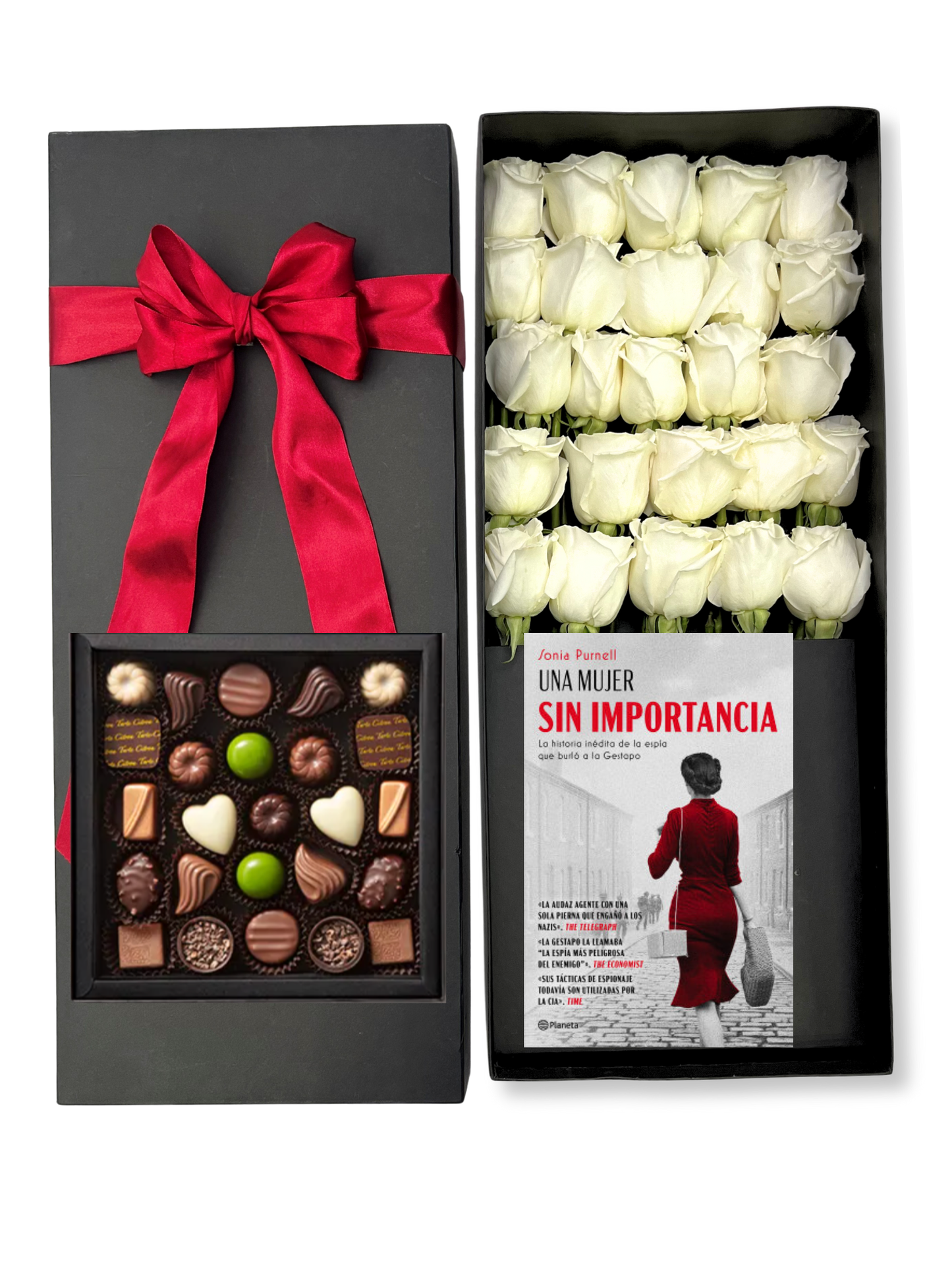 Libro Vitamina 25 Rosas Caja 25 Bombones