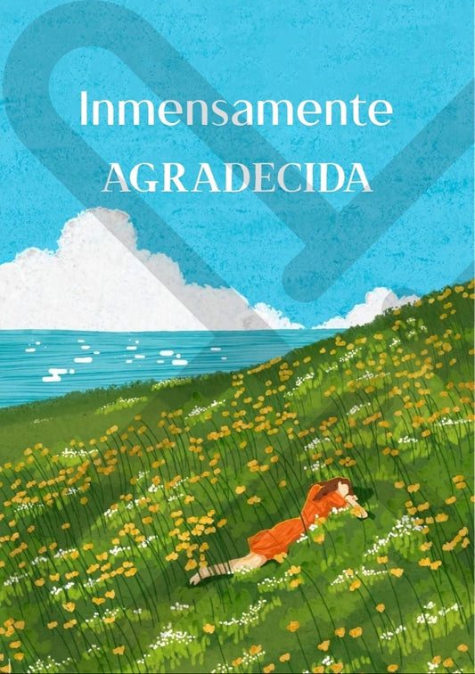 Tarjeta de Saludo Inmensamente Agradecida Pradera