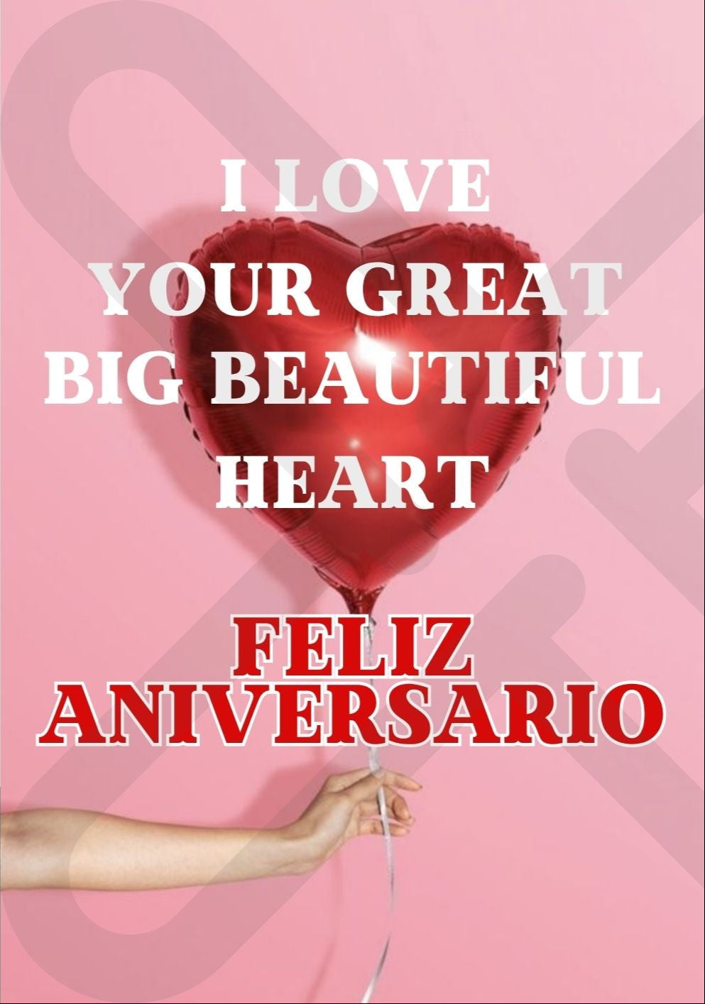 Tarjeta de Saludo Beautiful Heart