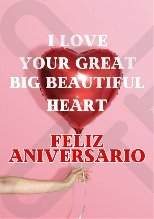 Tarjeta de Saludo Beautiful Heart