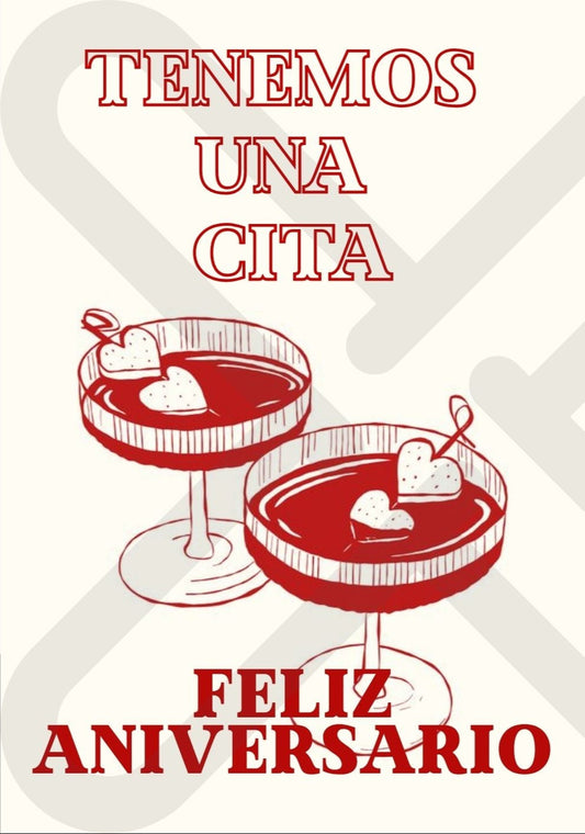 Tarjeta de Saludo Tenemos una Cita