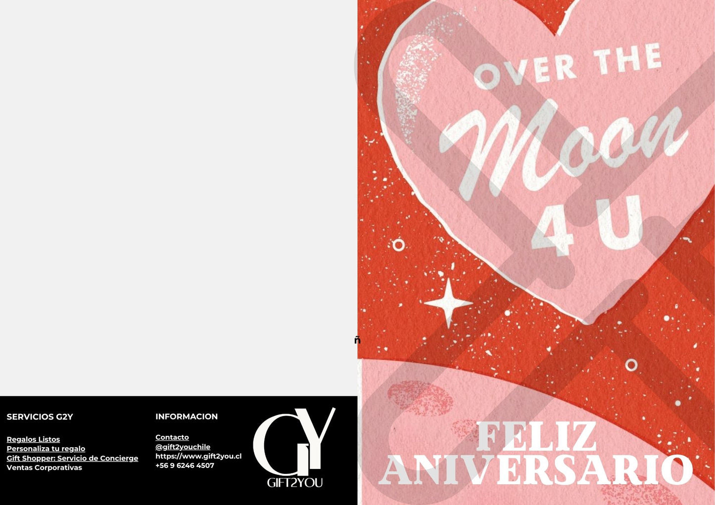 Tarjeta de Saludo Feliz Aniversario Clásica