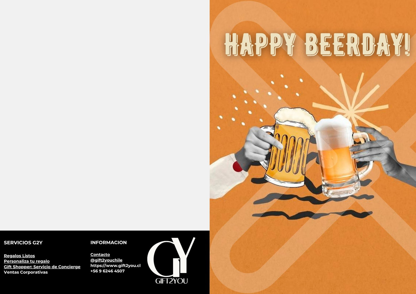 Tarjeta de Saludo Happy Beerday