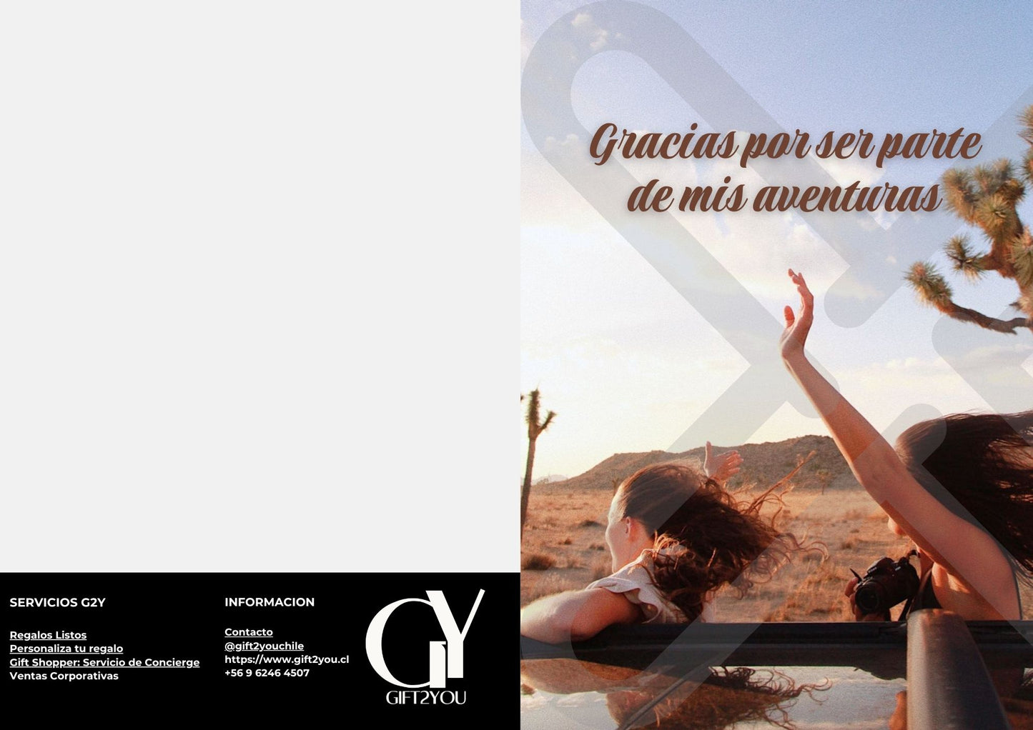 Tarjeta Gracias Aventura Roadtrip