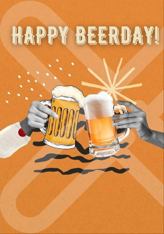 Tarjeta de Saludo Happy Beerday