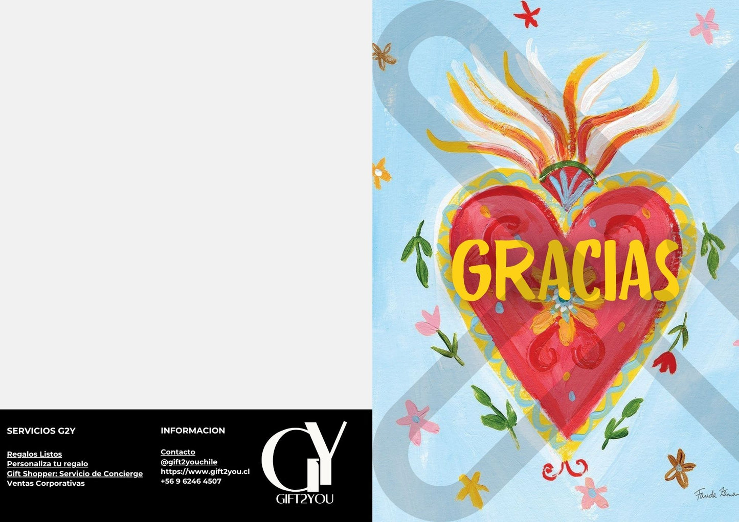 Tarjeta de Saludo Gracias Corazón