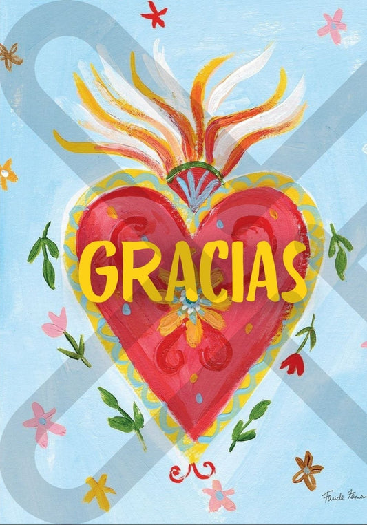 Tarjeta de Saludo Gracias Corazón
