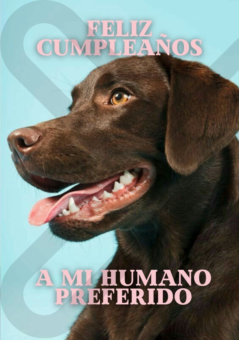Tarjeta de Saludo Cumpleaños Humano Preferido