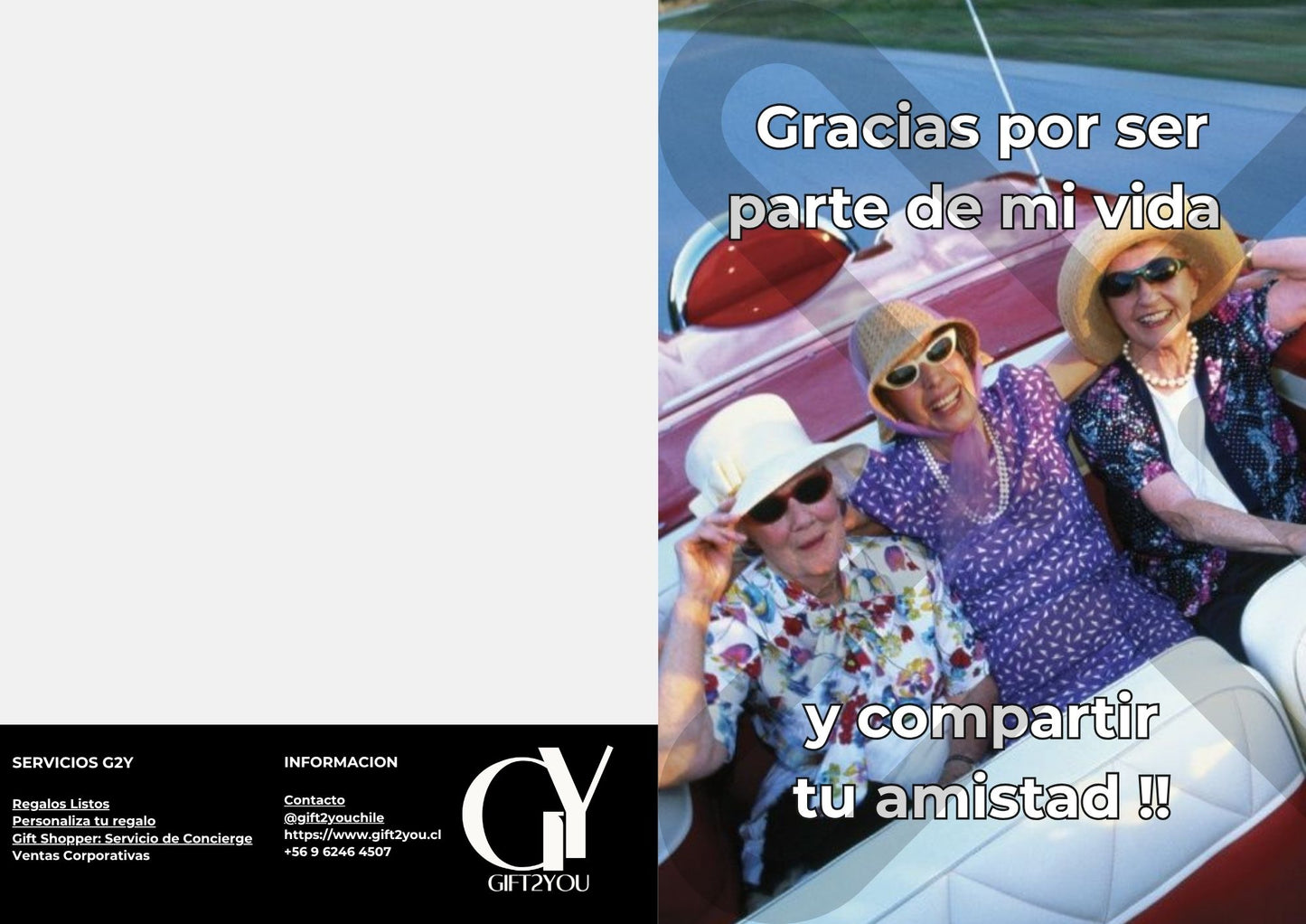 Tarjeta de Saludo Amigas Aventureras