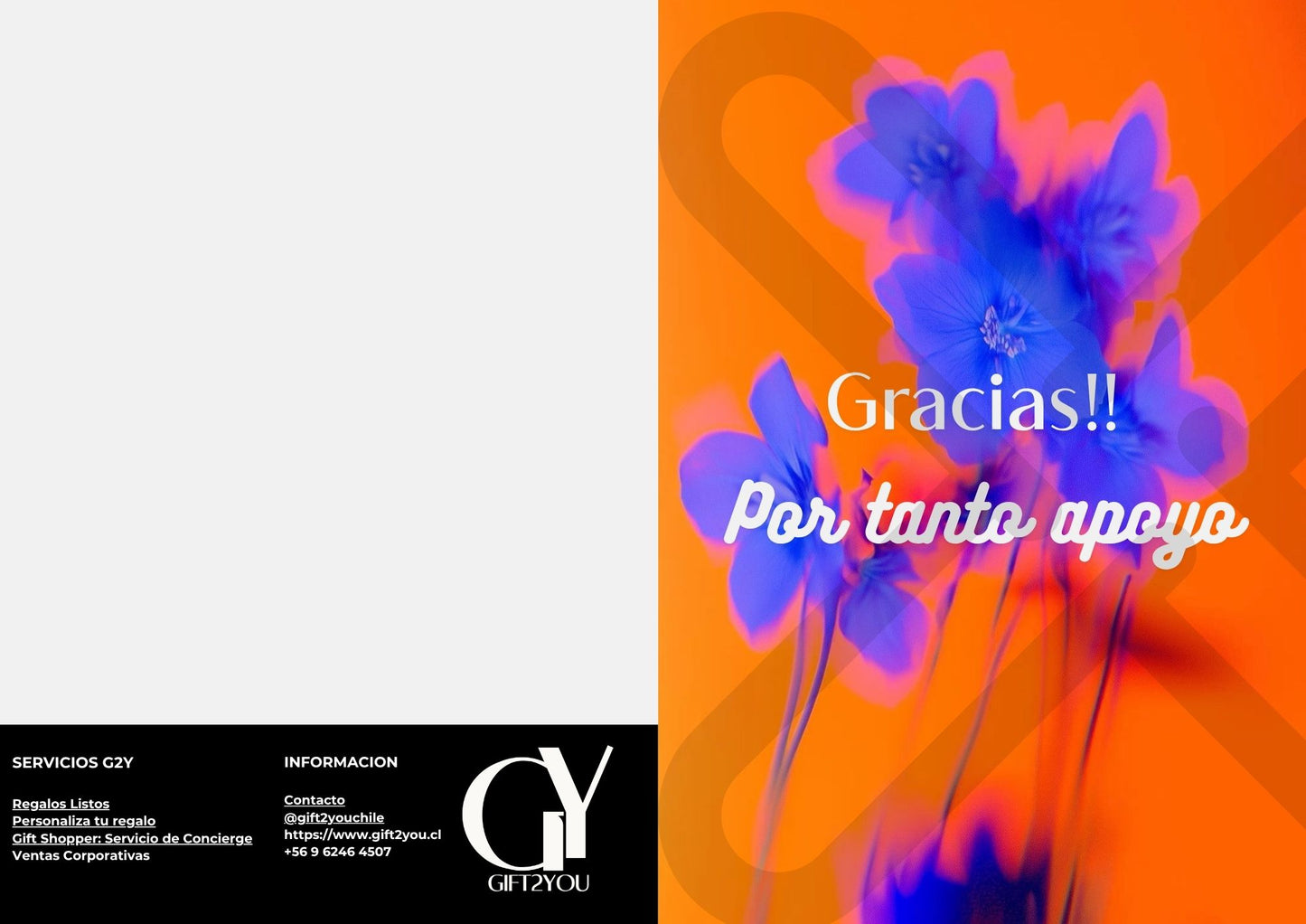 Tarjeta de Saludo Apoyo que Ilumina