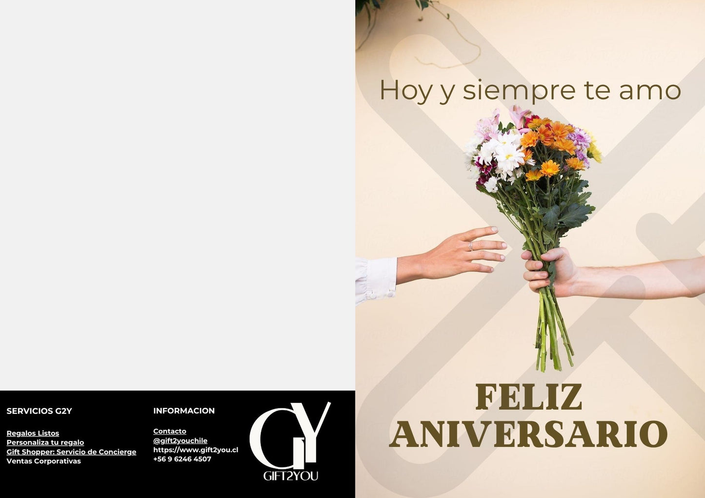 Tarjeta aniversario hoy y siempre