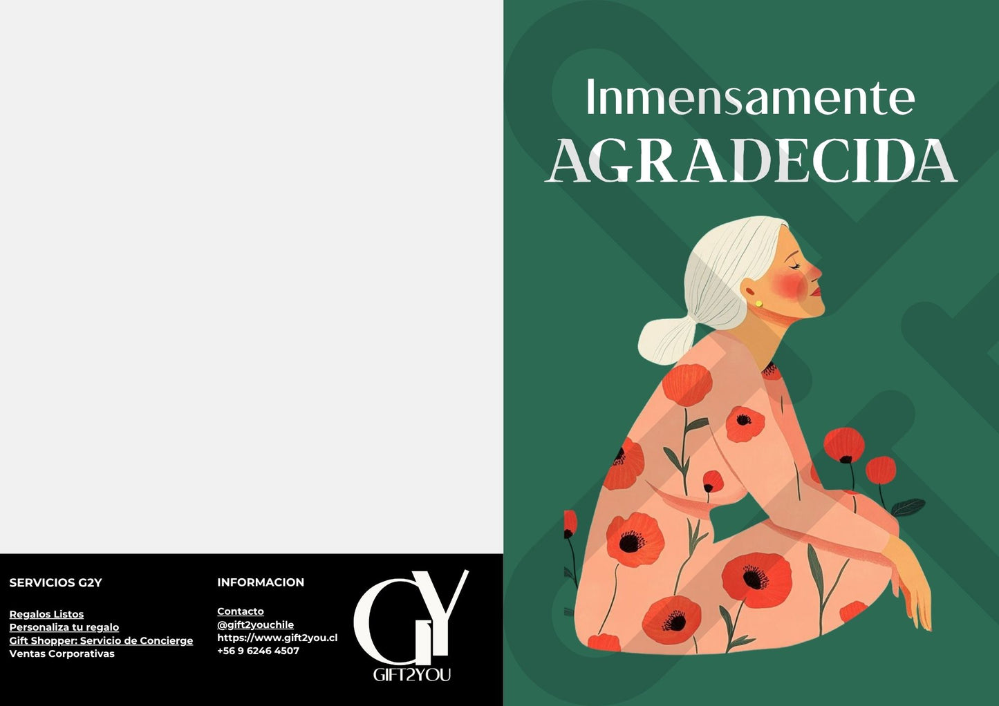 Tarjeta de Saludo Gratitud Serena