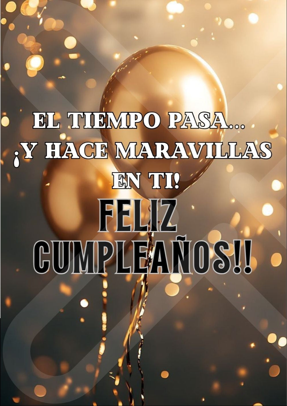 Tarjeta de Saludo Cumpleaños Maravillas del Tiempo