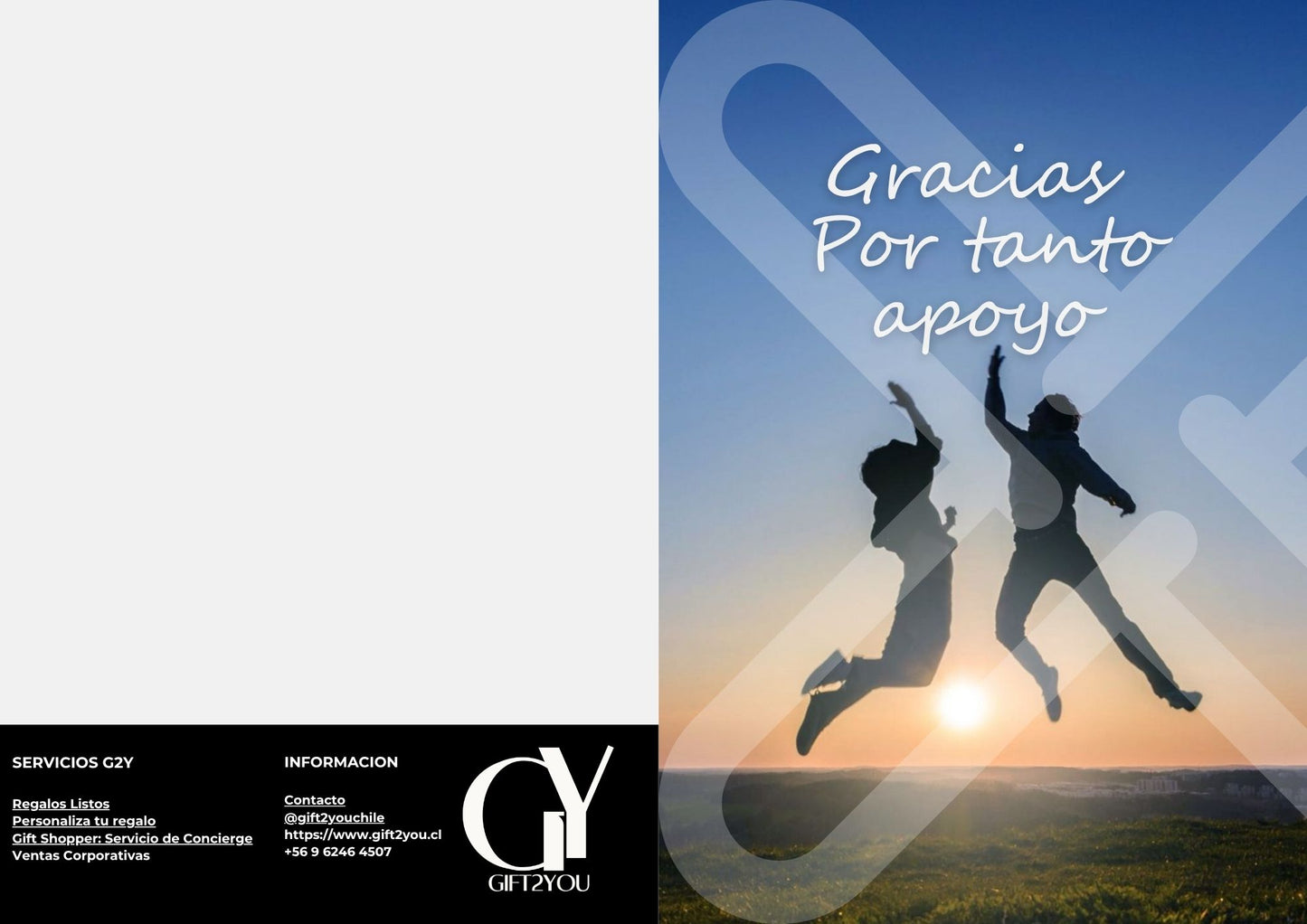 Tarjeta de Saludo Gracias por tu Apoyo