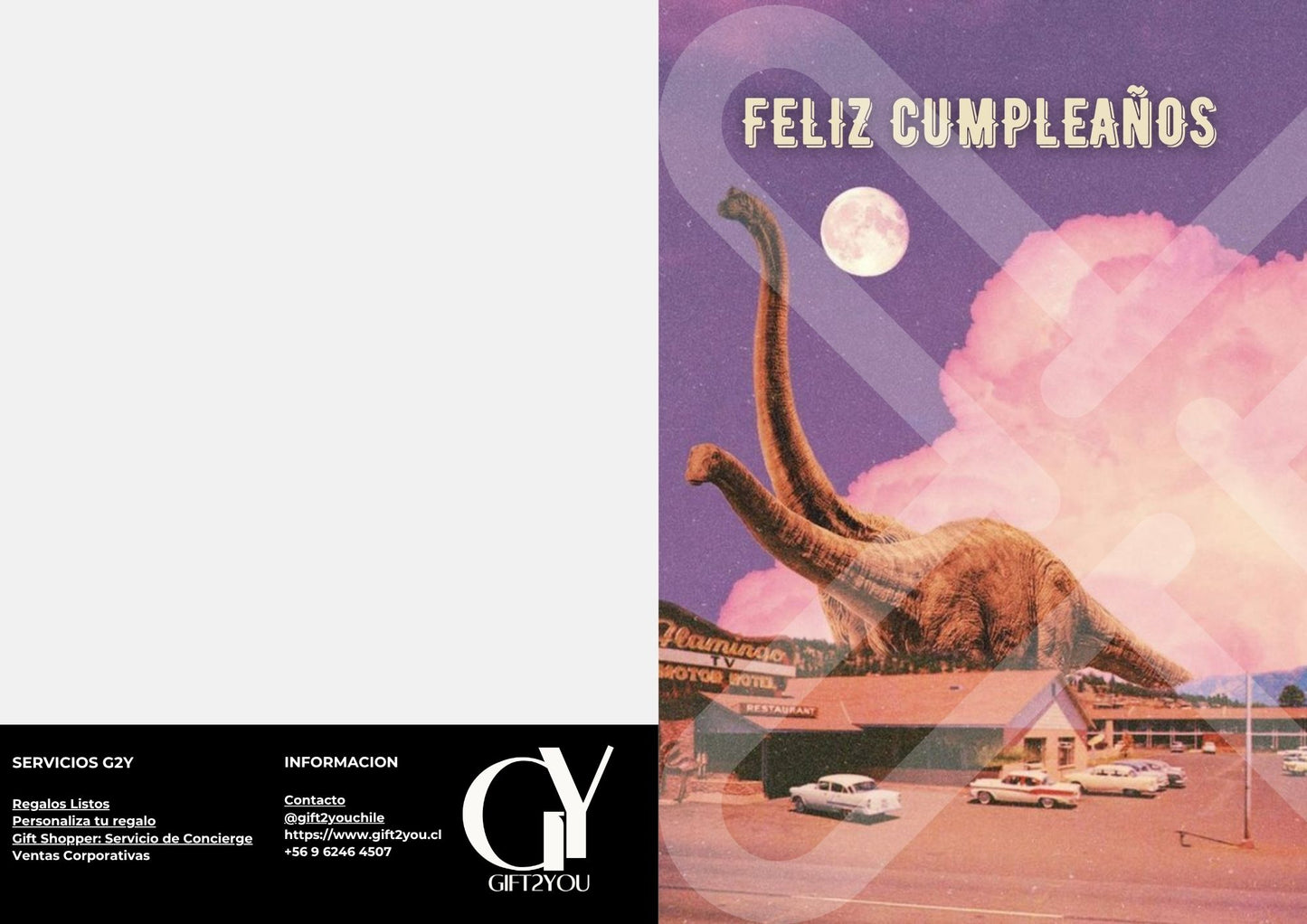 Tarjeta de Saludo Dino Cumple