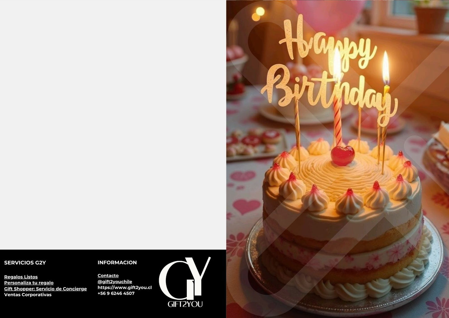 Tarjeta de Saludo Cumpleaños Dulce Amor