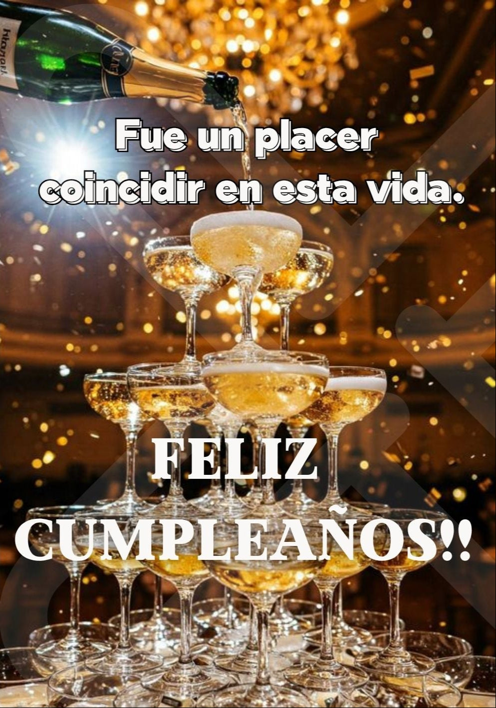 Tarjeta de Saludo Cumpleaños Coincidencia Especial