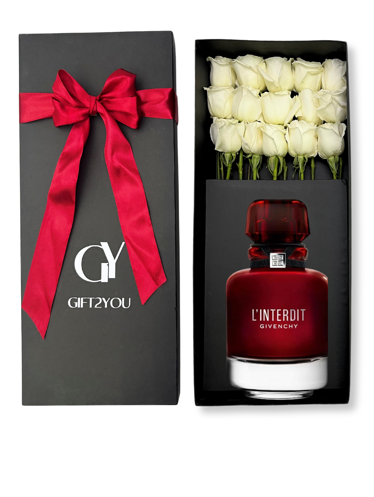 Black Opium 15 Rosas y Caja 25 Bombones