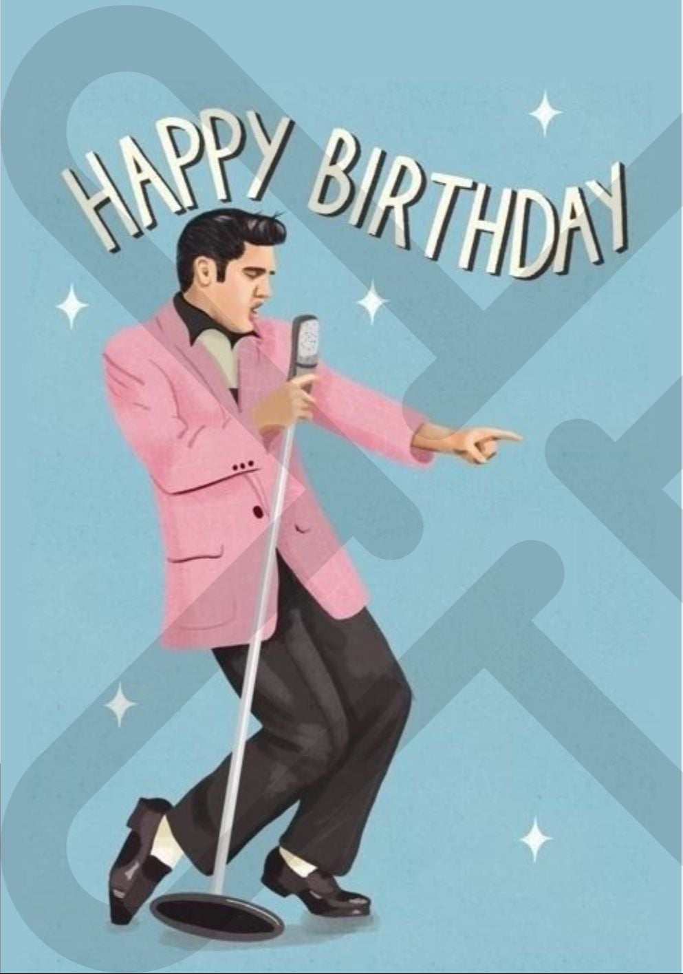 Tarjeta de Saludo Cumpleaños Rock & Roll