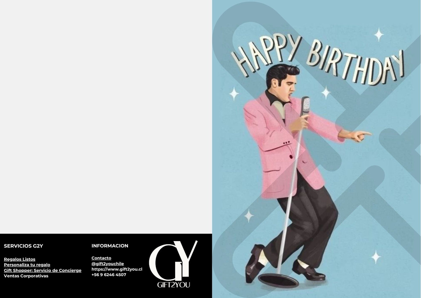 Tarjeta de Saludo Cumpleaños Rock & Roll