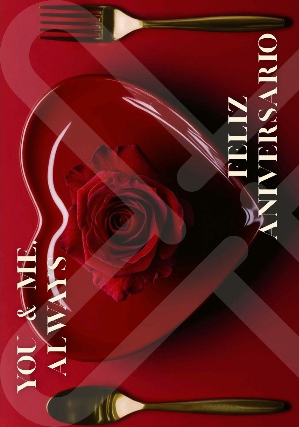 Tarjeta de Saludo You & Me Always