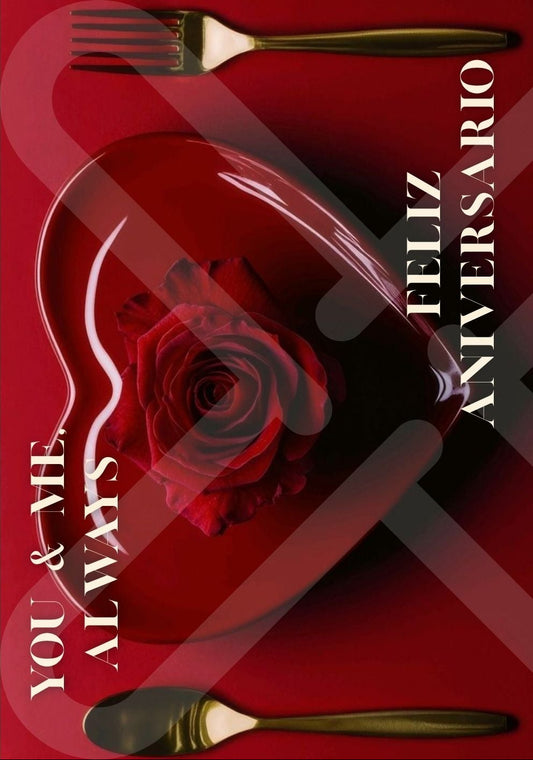 Tarjeta de Saludo You & Me Always