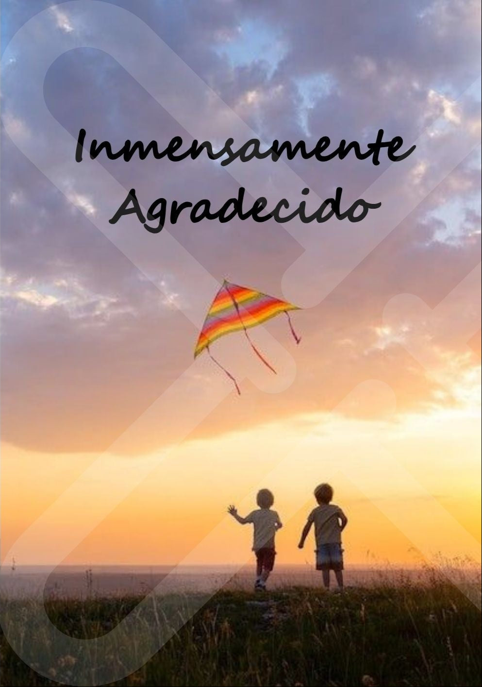 Tarjeta de Saludo Inmensamente Agradecido