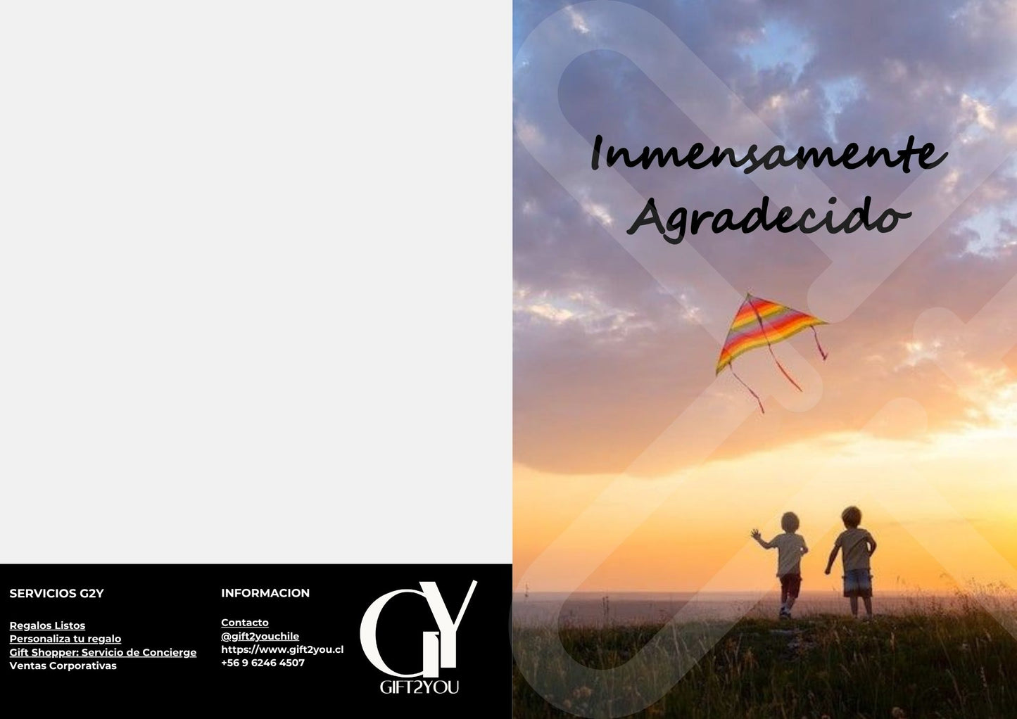 Tarjeta de Saludo Inmensamente Agradecido