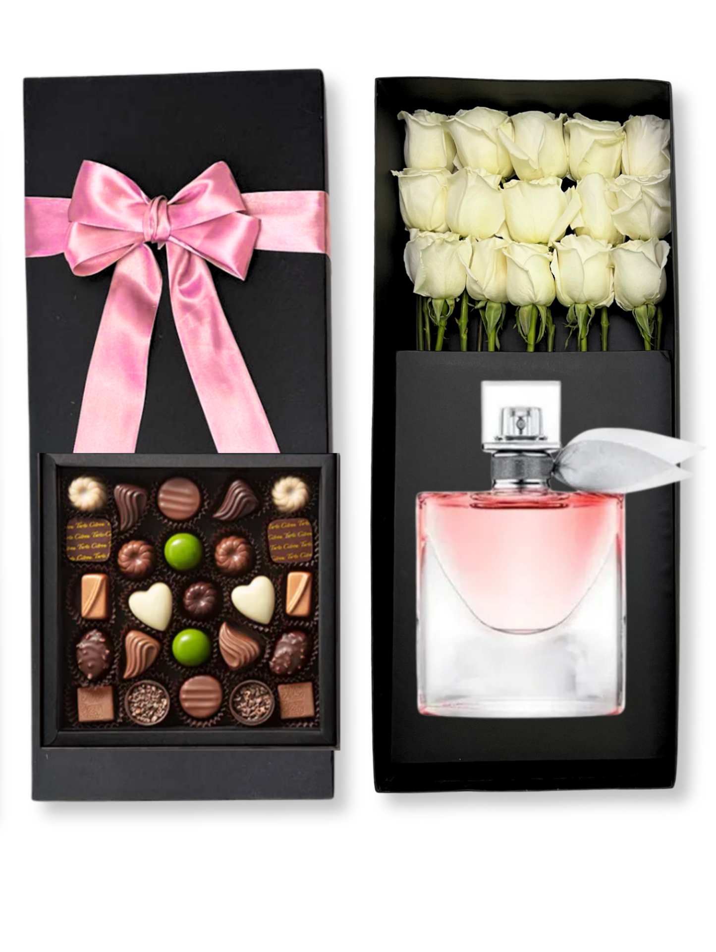 Black Opium 15 Rosas y Caja 25 Bombones