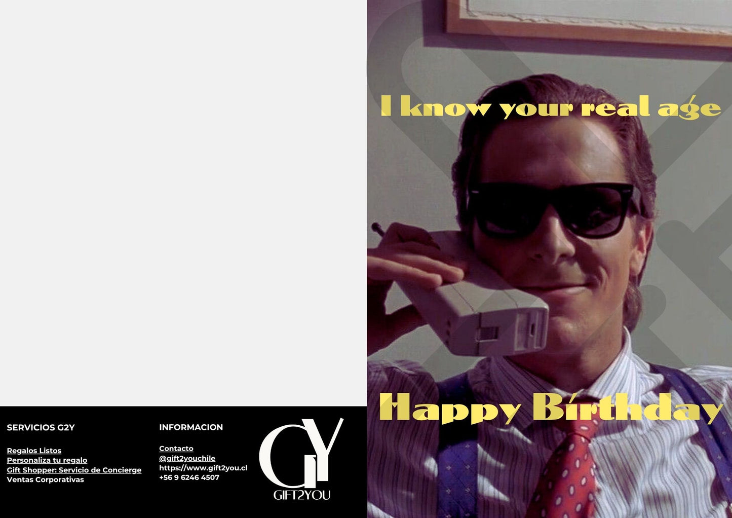 Tarjeta de Saludo Cumpleaños Ejecutivo