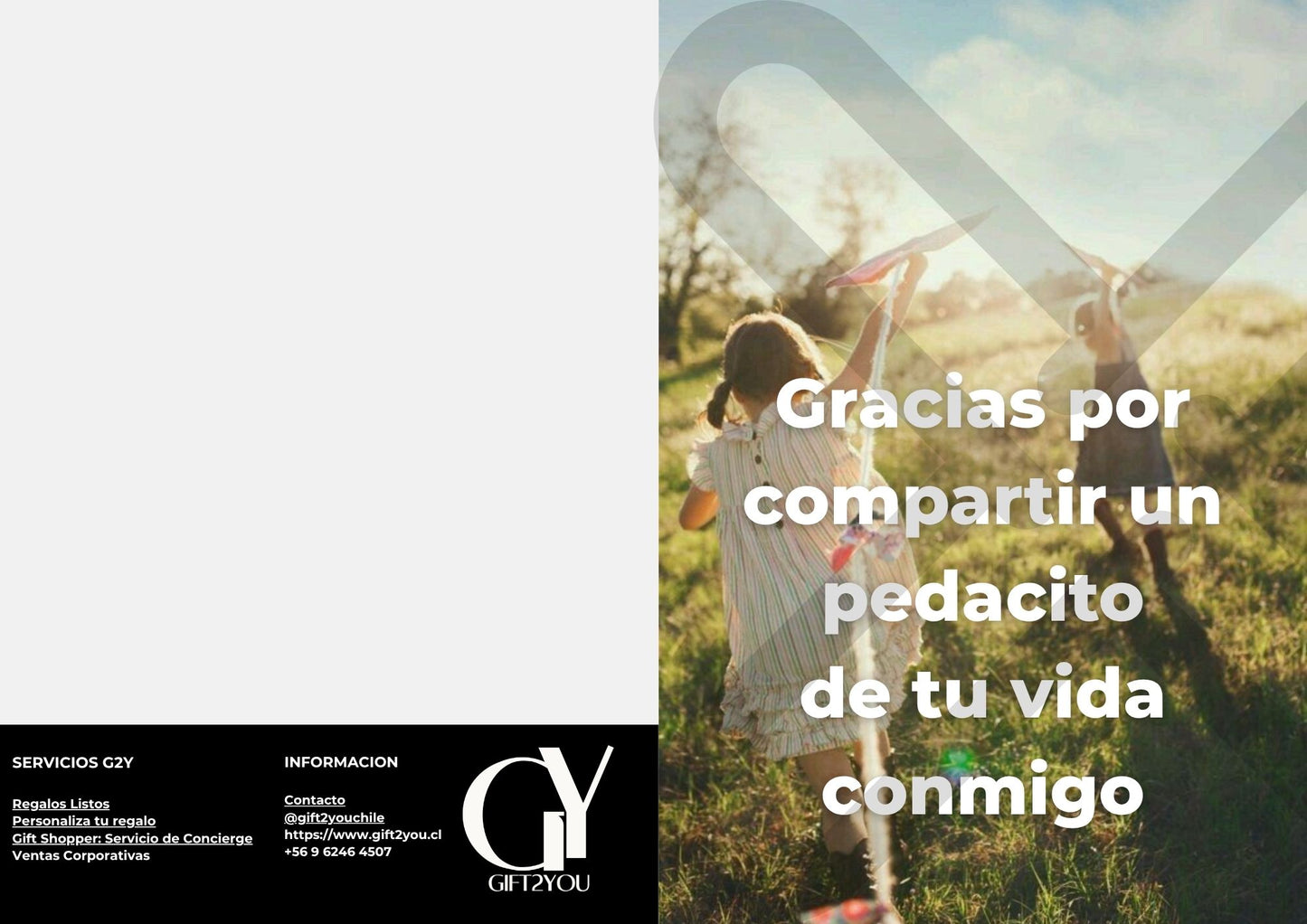 Tarjeta de Saludo Gracias por Compartir