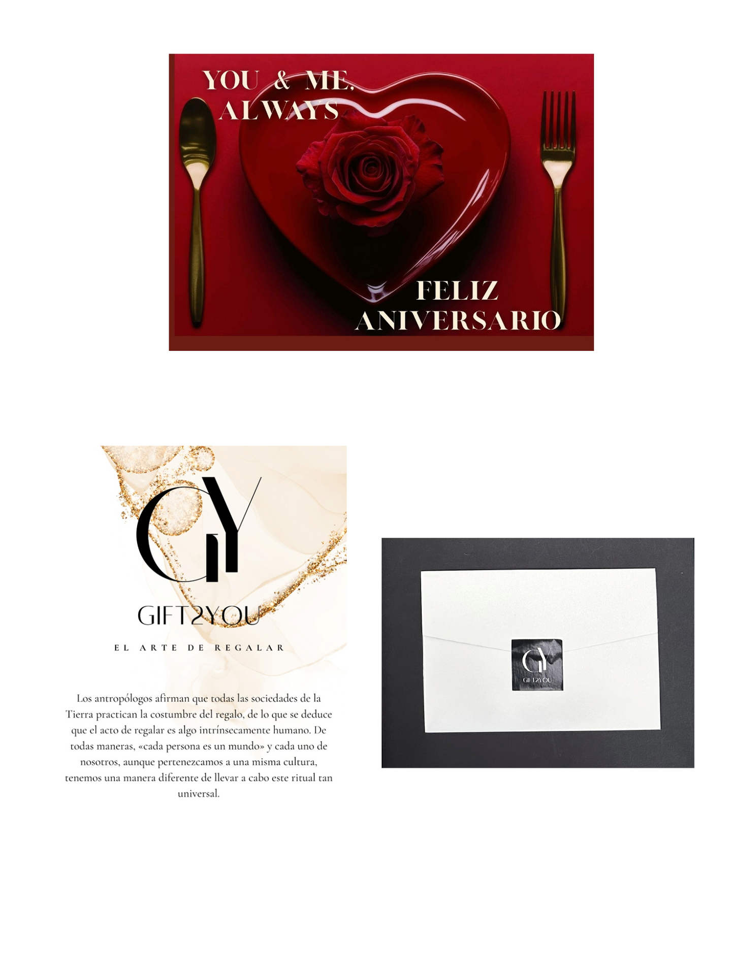 Tarjeta Gift2You: Un saludo emotivo