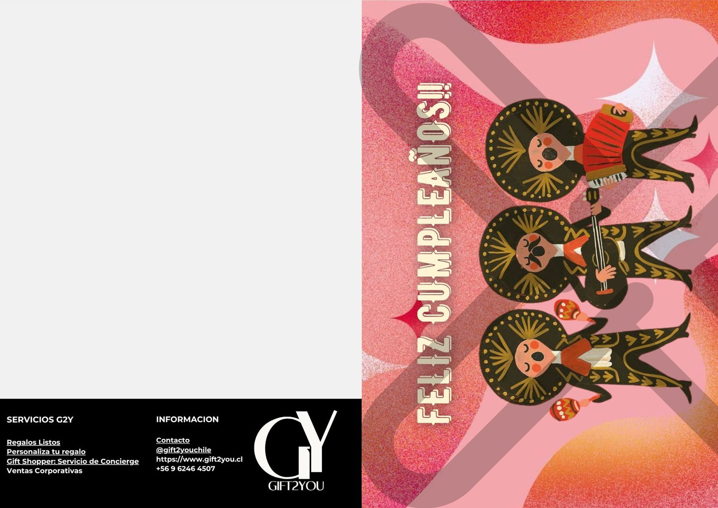 Tarjeta de Saludo Cumpleaños Mariachi