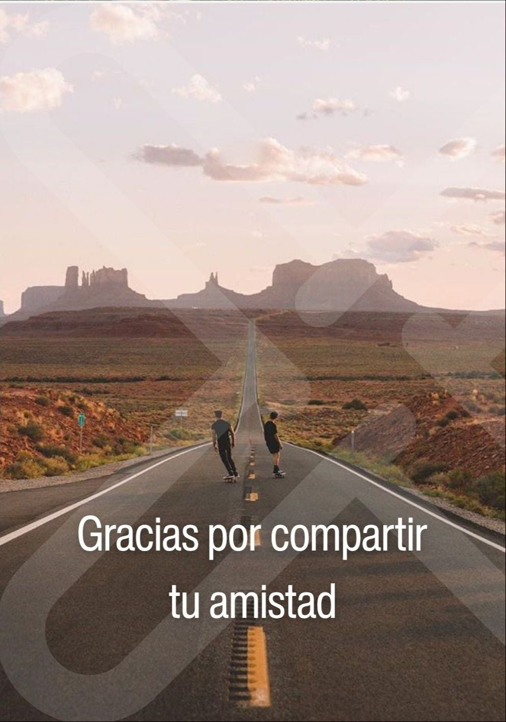 Tarjeta de Saludo Gracias Amistad